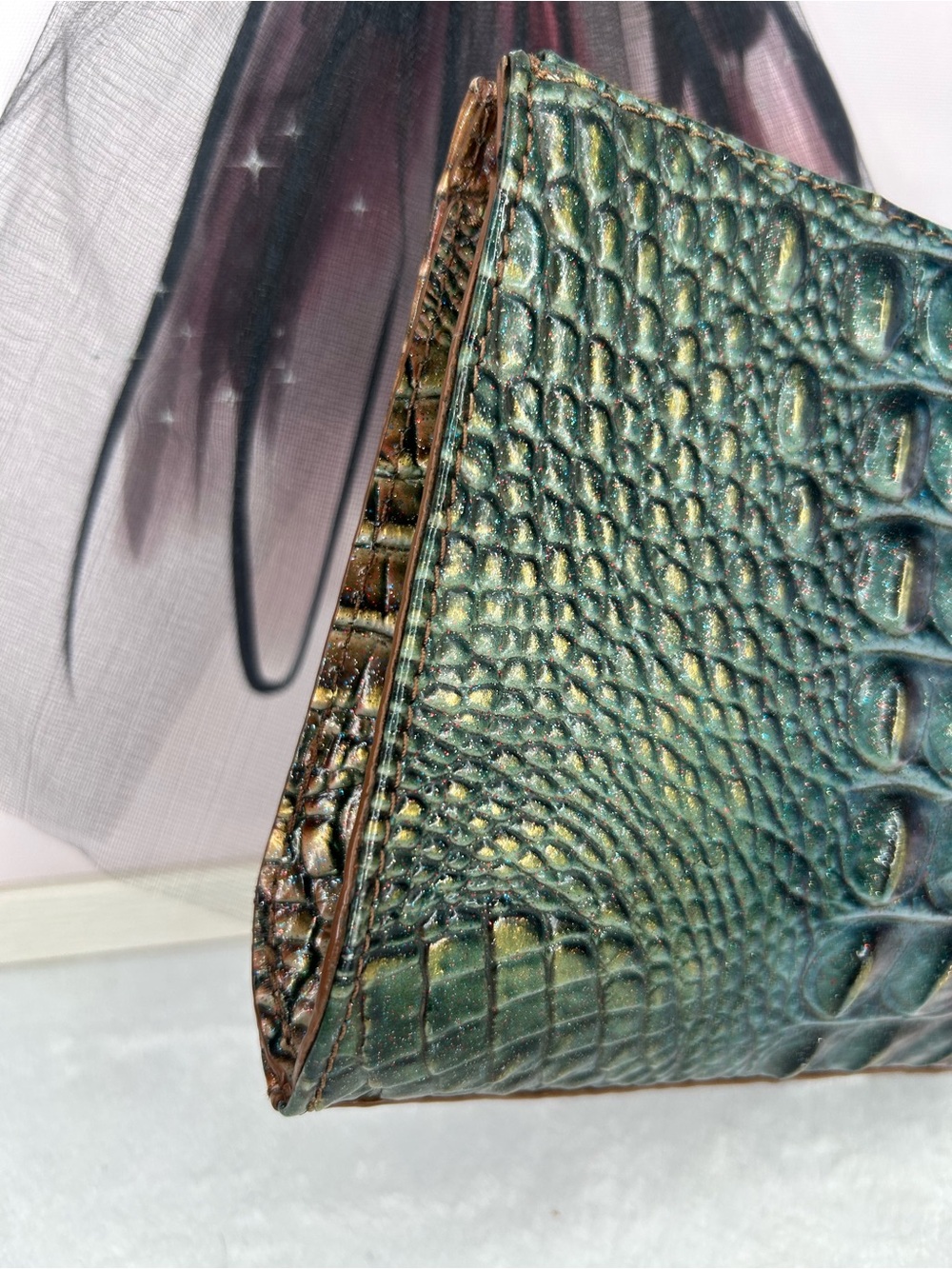 Brahmin Daisy Wristlet Clutch -Mystical Ombre - Picture 9 of 9